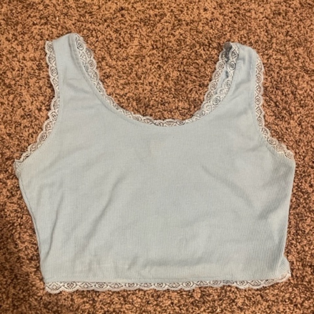 small light blue tank top